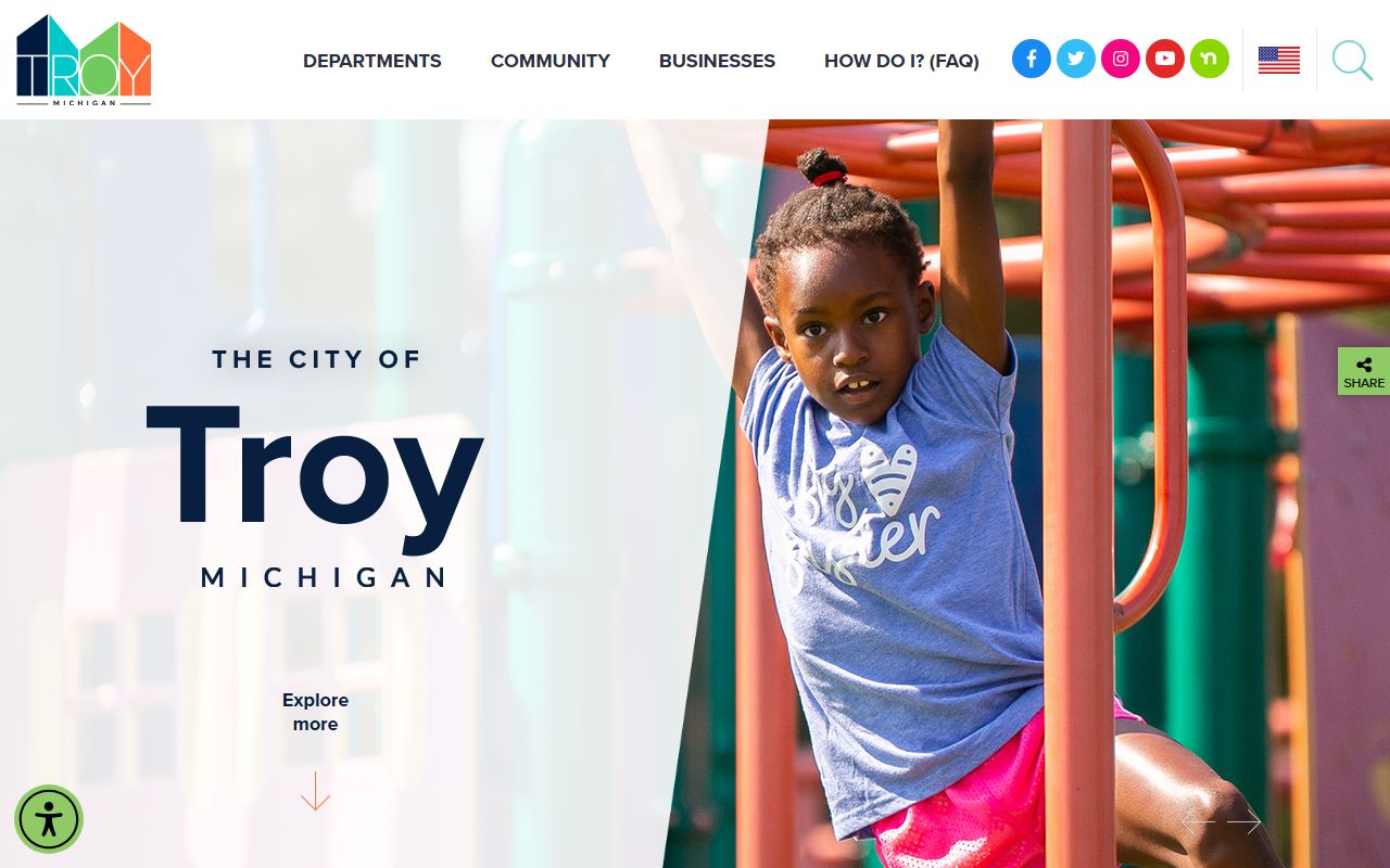 City of Troy website for warrant records and court info