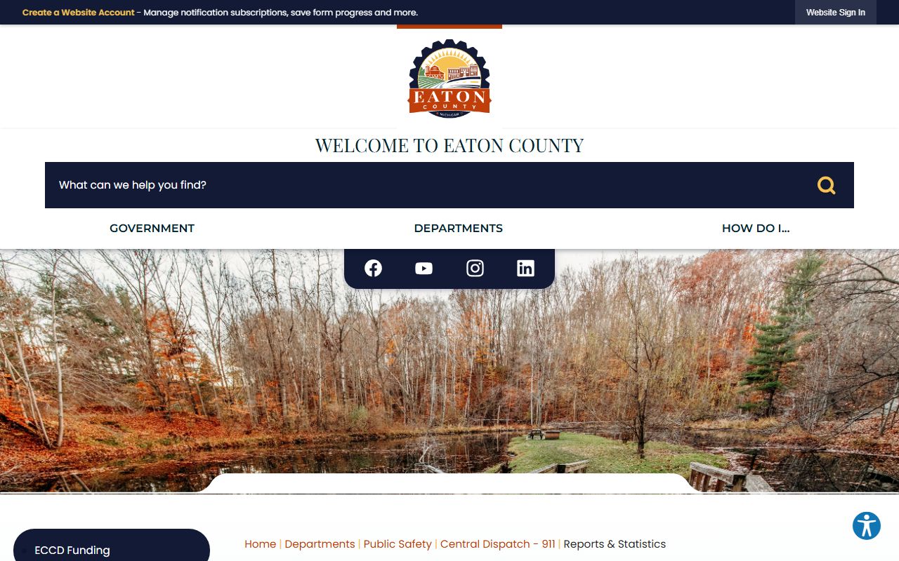 Eaton County courthouse and sheriff office for warrant records