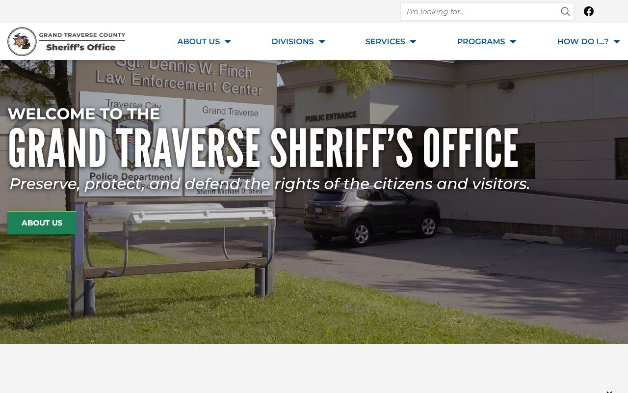 Grand Traverse County Sheriff website for warrant records