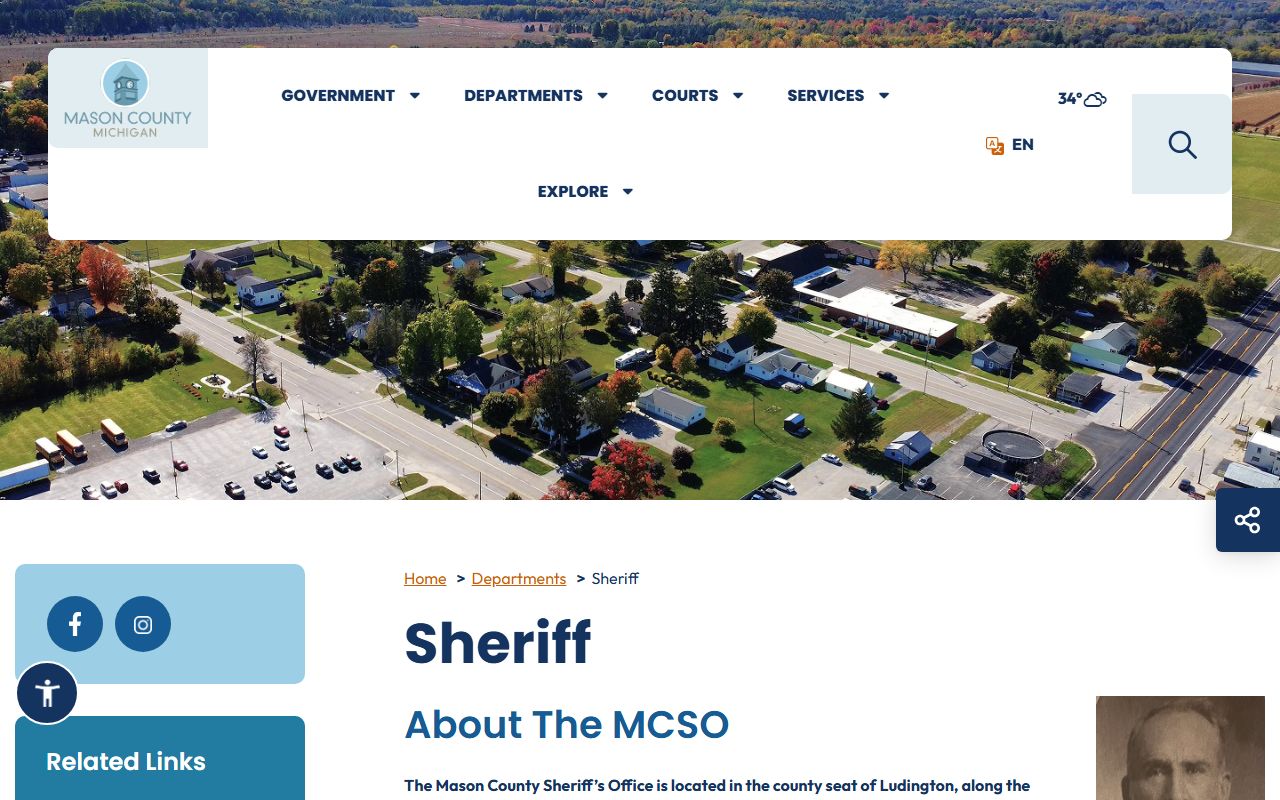 Mason County Sheriff website for warrant records search